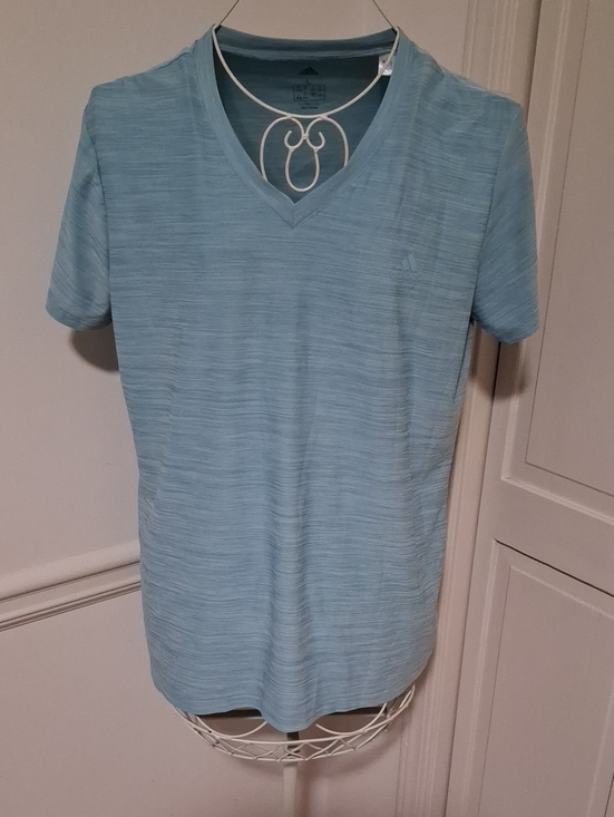 adidas Other - adidas Light Blue Men's V-Neck Performance Tee
